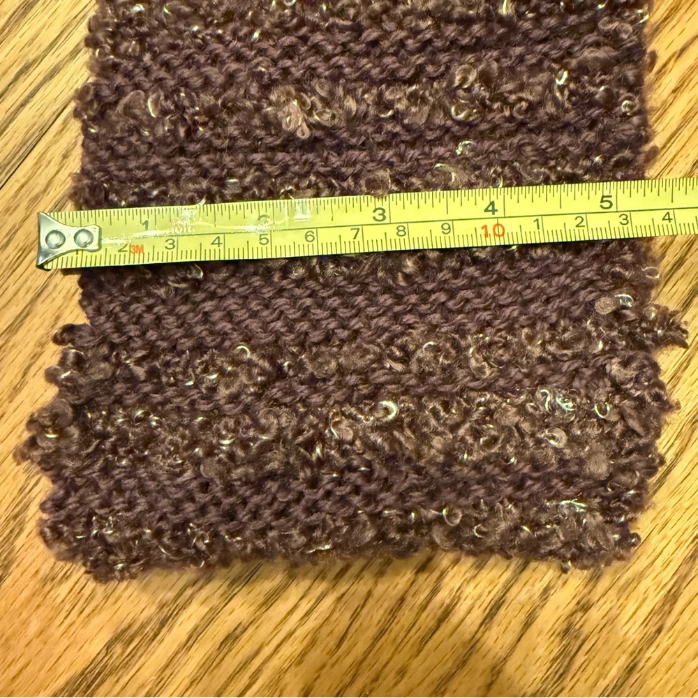 🇨🇦⚜️Artisanal 🧶 Cozy Brown Knit Fabric. Made in Canada